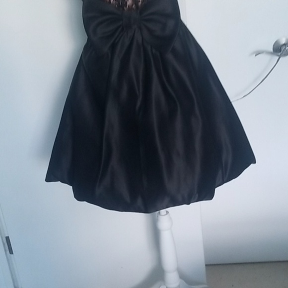 Betsey Johnson Black & pink strapless bubble dress - Picture 3 of 3